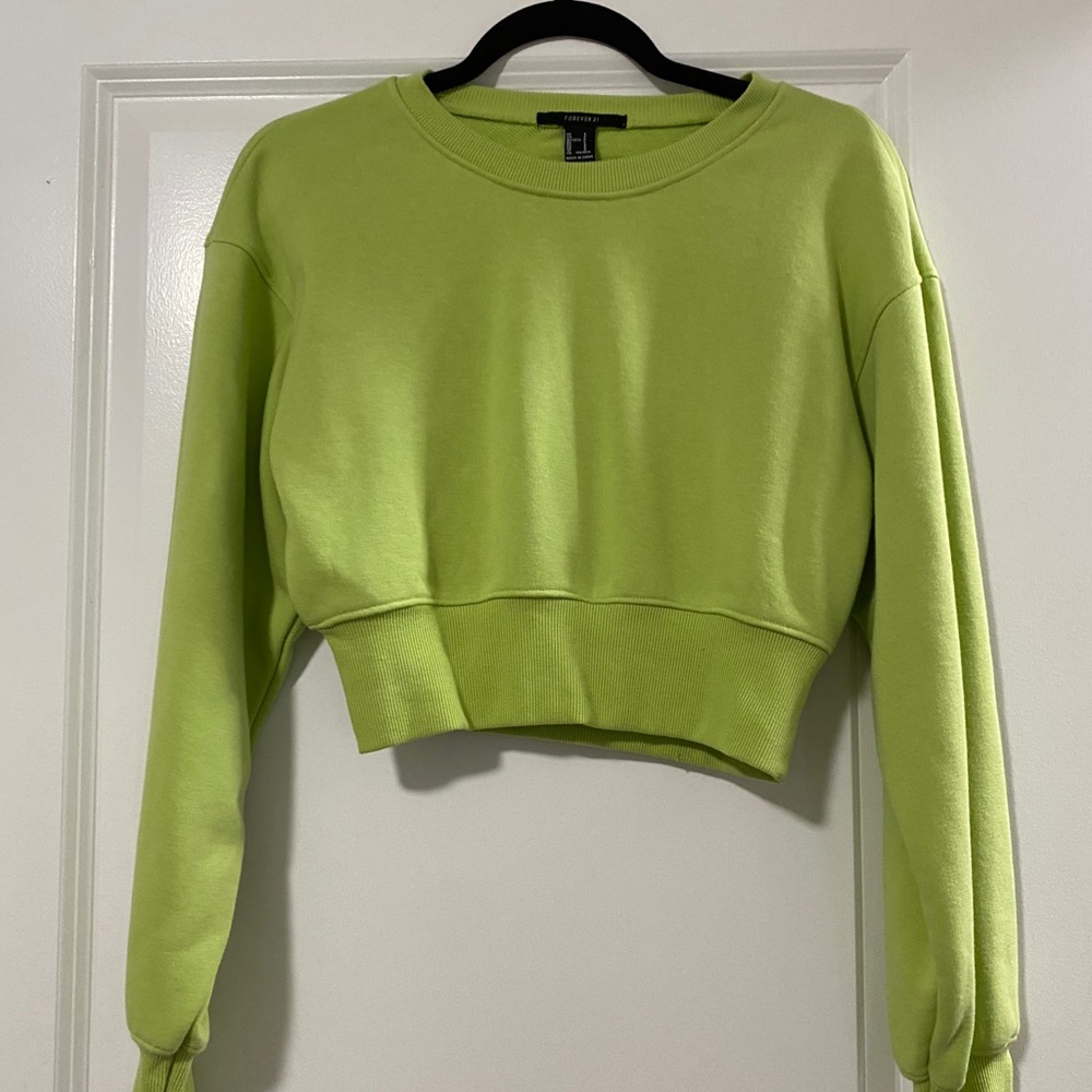 F21 Cropped Hoodie